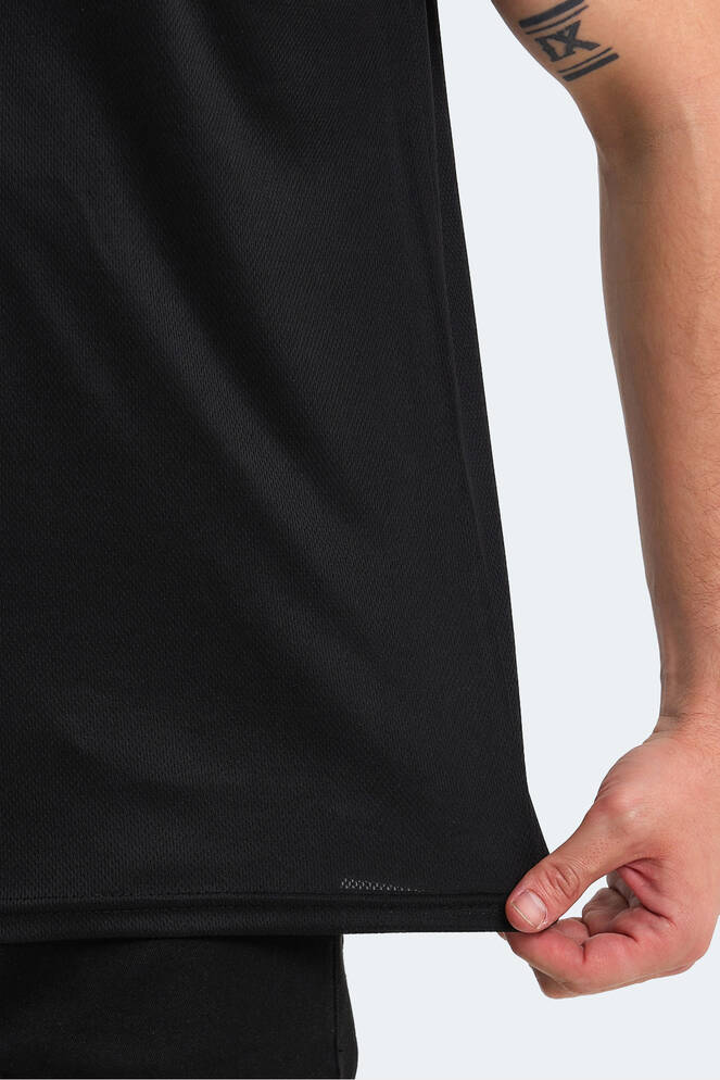 Slazenger RUUT Erkek Kısa Kollu T-Shirt Siyah