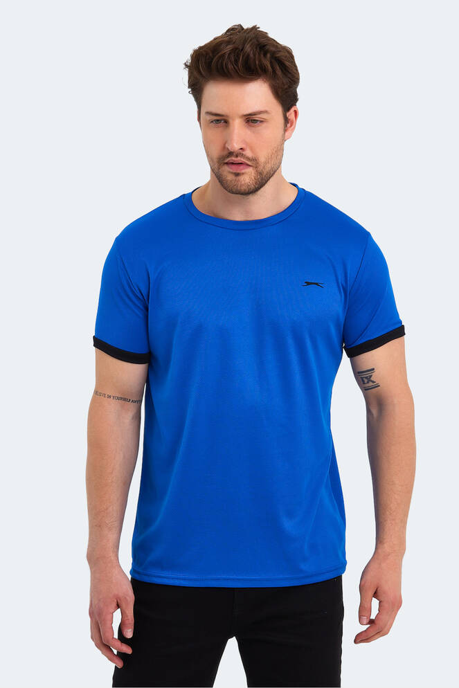 Slazenger RUUT Erkek Kısa Kollu T-Shirt Saks Mavi