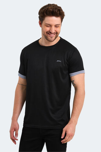 Slazenger RUUT Men's Short Sleeve T-Shirt Black - Thumbnail