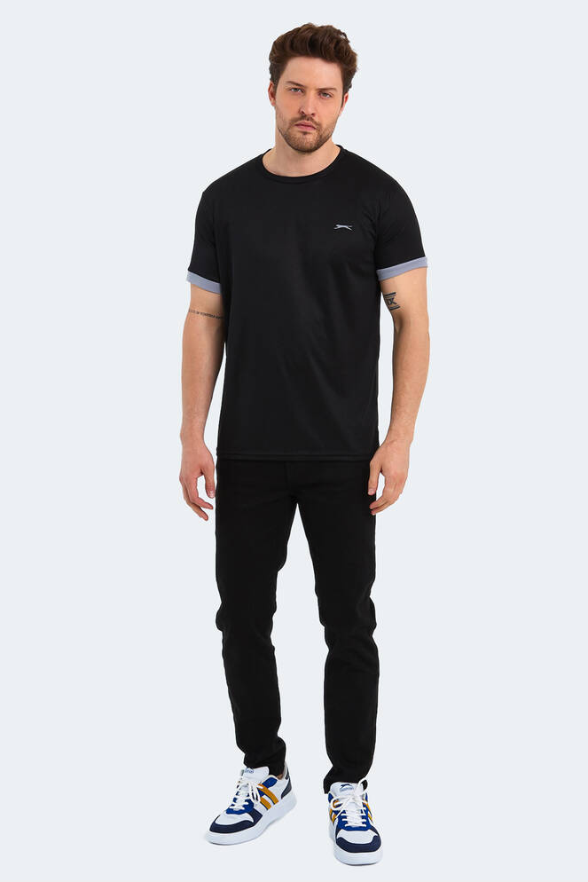 Slazenger RUUT Men's Short Sleeve T-Shirt Black
