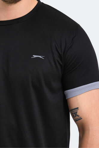 Slazenger RUUT Men's Short Sleeve T-Shirt Black - Thumbnail