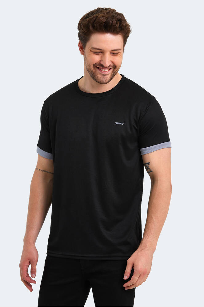 Slazenger RUUT Men's Short Sleeve T-Shirt Black