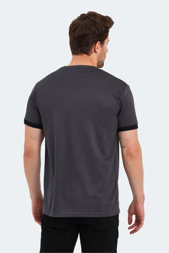 Slazenger RUUT Men's Short Sleeve T-Shirt Dark Grey - Thumbnail