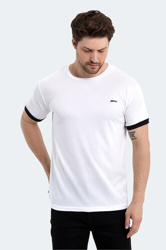 Slazenger RUUT Men's Short Sleeve T-Shirt White - Thumbnail