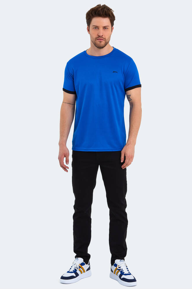Slazenger ROOT Men's Short Sleeve T-Shirt Sax Blue