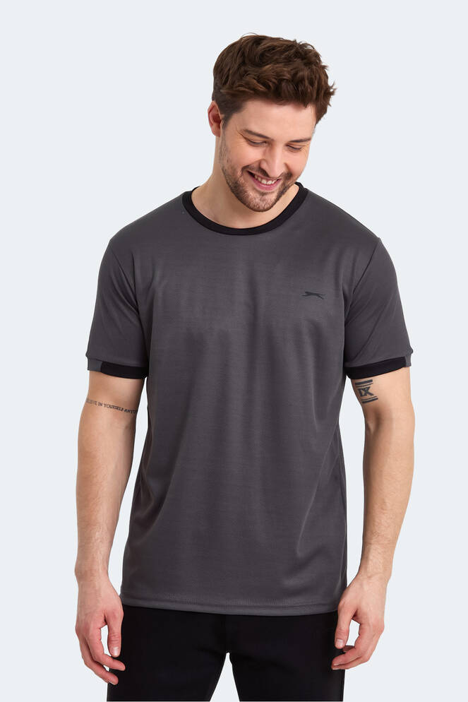 Slazenger RUWA Erkek Kısa Kollu T-Shirt Koyu Gri