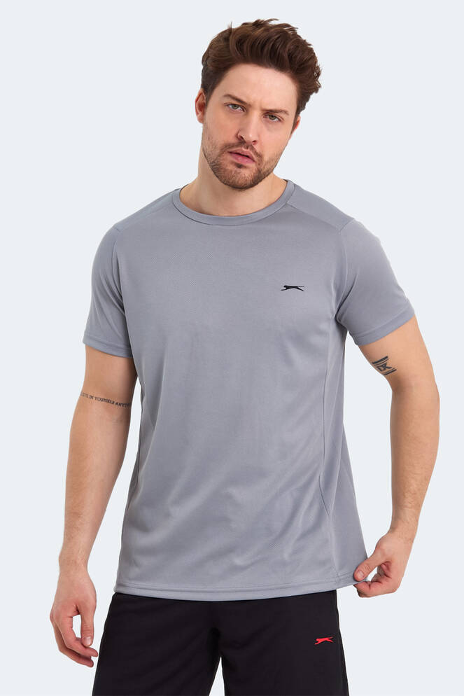 Slazenger RUYA Erkek Kısa Kollu T-Shirt Gri
