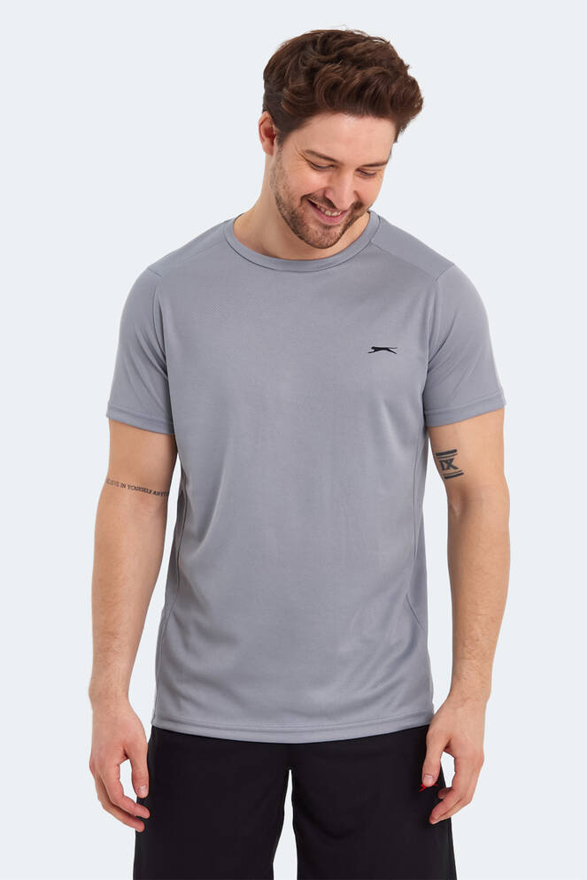 Slazenger RUYA Erkek Kısa Kollu T-Shirt Gri