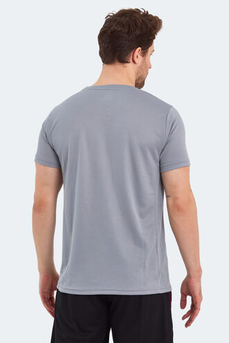 Slazenger RUYA Erkek Kısa Kollu T-Shirt Gri - Thumbnail