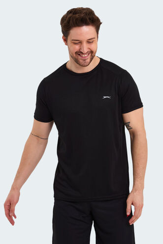 Slazenger RUYA Erkek Kısa Kollu T-Shirt Siyah - Thumbnail