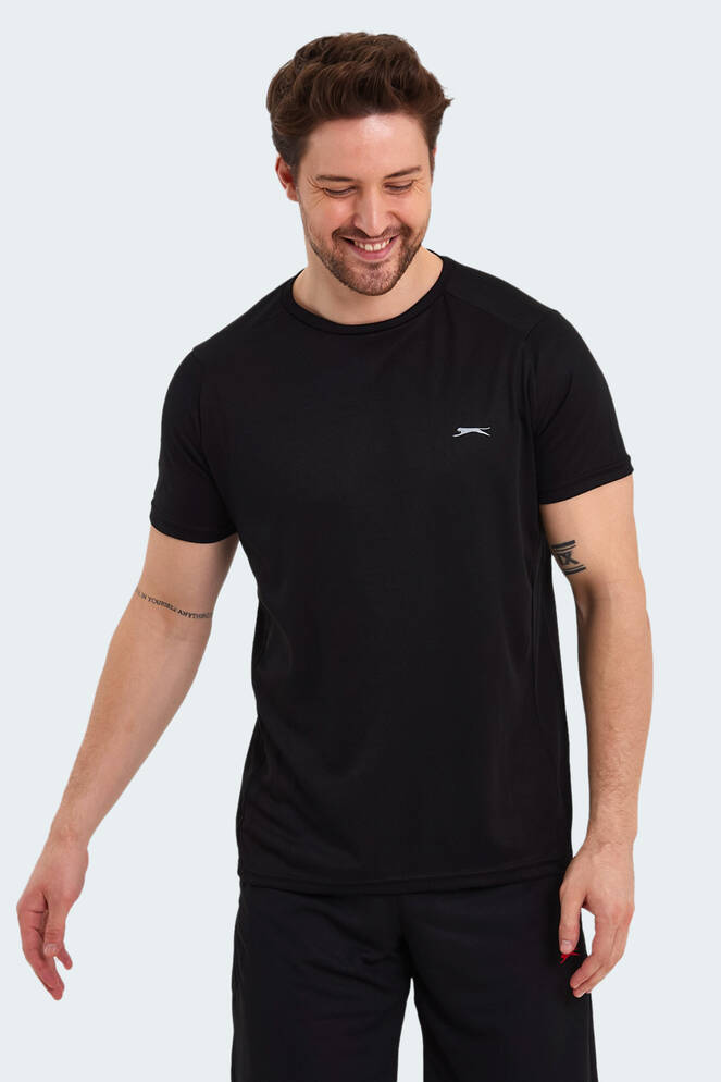 Slazenger RUYA Erkek Kısa Kollu T-Shirt Siyah