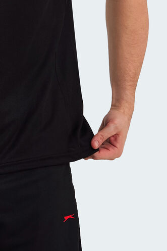 Slazenger RUYA Erkek Kısa Kollu T-Shirt Siyah - Thumbnail