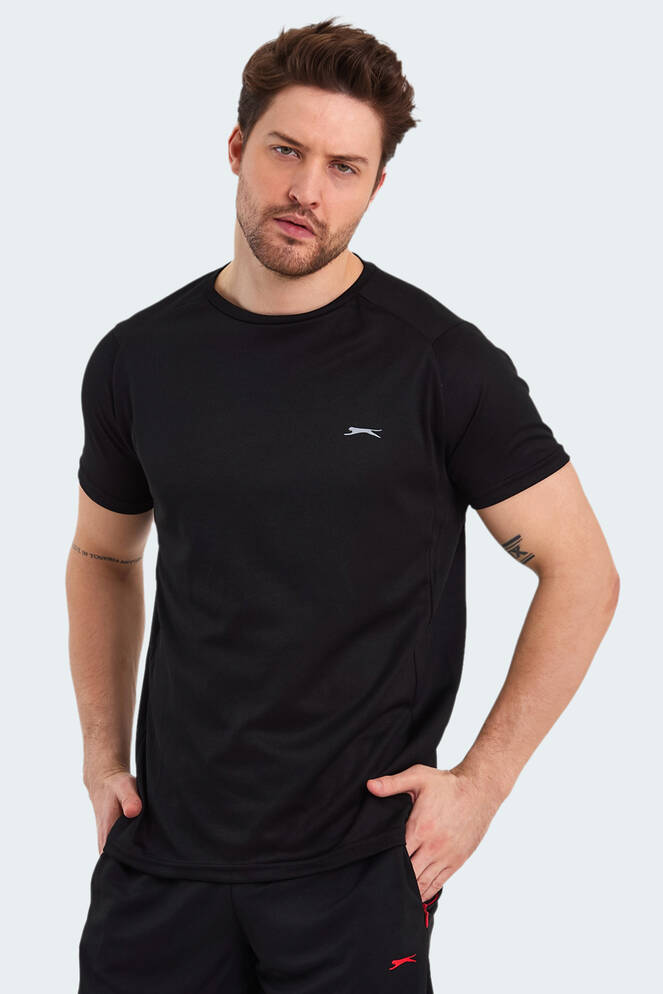 Slazenger RUYA Erkek Kısa Kollu T-Shirt Siyah