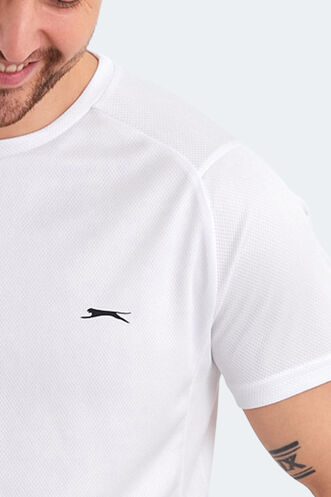 Slazenger RUYA Erkek Kısa Kollu T-Shirt Beyaz - Thumbnail