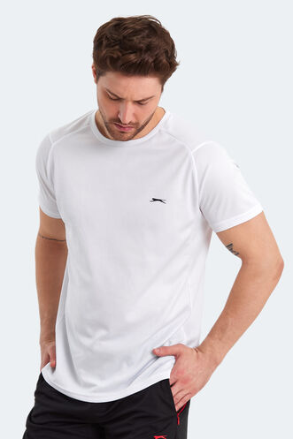 Slazenger RUYA Erkek Kısa Kollu T-Shirt Beyaz - Thumbnail