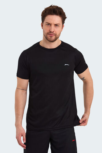 Slazenger RUYA Men's Short Sleeve T-Shirt Black - Thumbnail