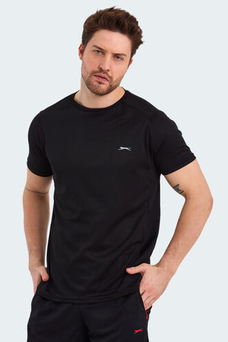 Slazenger RUYA Men's Short Sleeve T-Shirt Black - Thumbnail