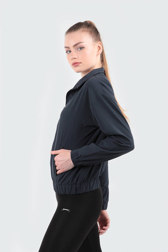 Slazenger RYOTA Kadın Yağmurluk Koyu Gri