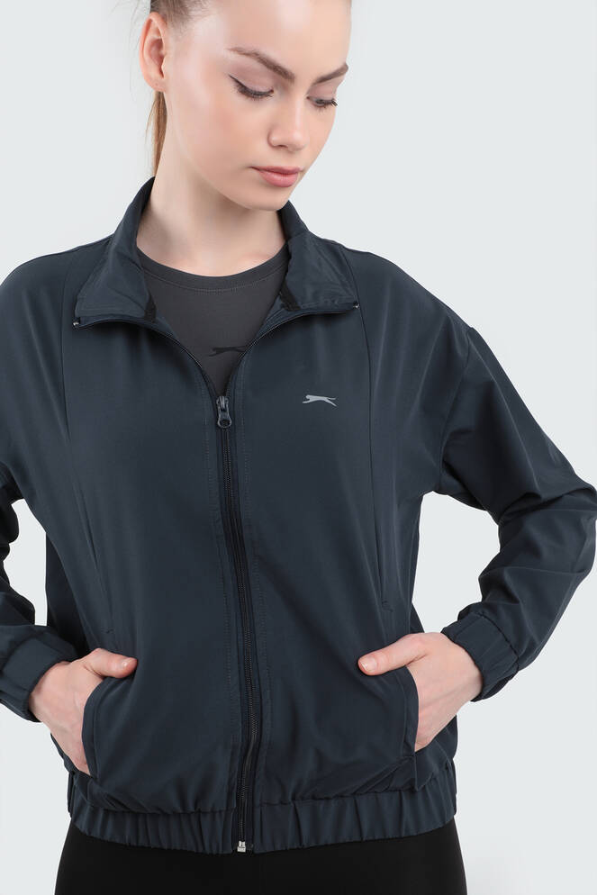 Slazenger RYOTA Kadın Yağmurluk Koyu Gri