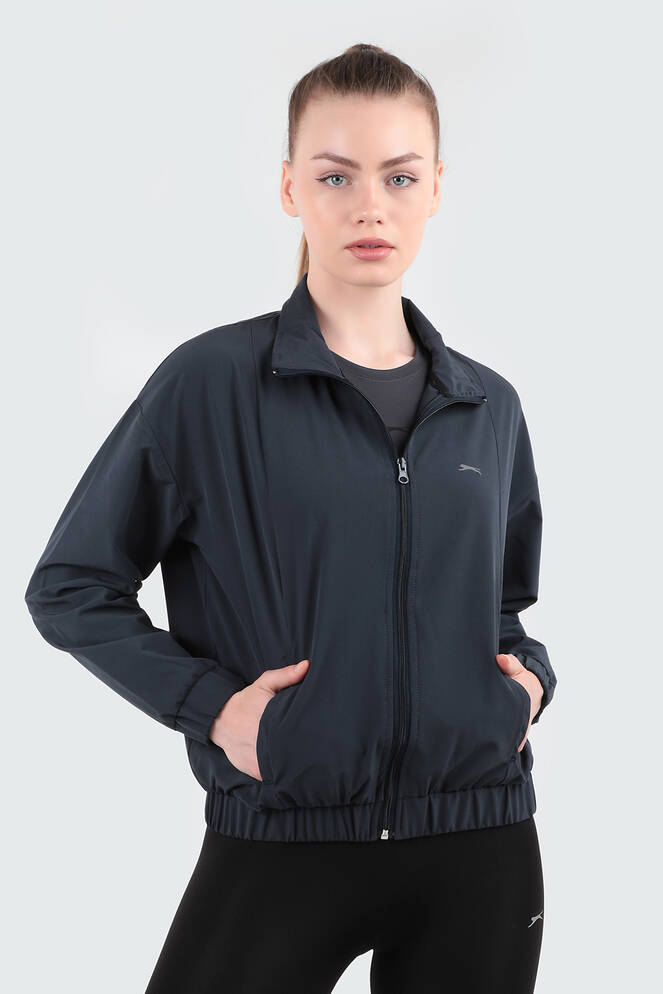 Slazenger RYOTA Kadın Yağmurluk Koyu Gri