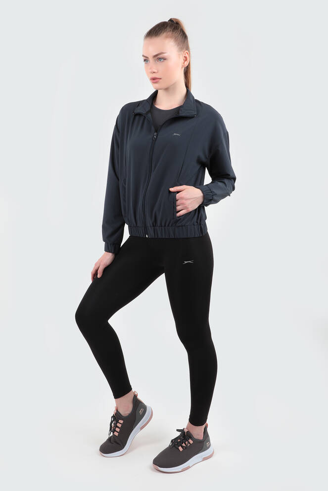 Slazenger RYOTA Kadın Yağmurluk Koyu Gri