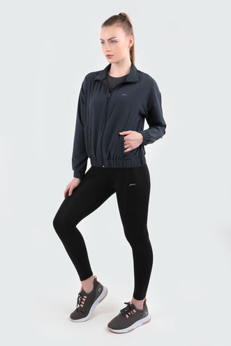 Slazenger RYOTA Women's Raincoat Dark Grey - Thumbnail