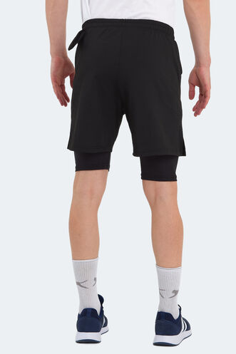 Slazenger SABLE Erkek Şort Siyah - Thumbnail