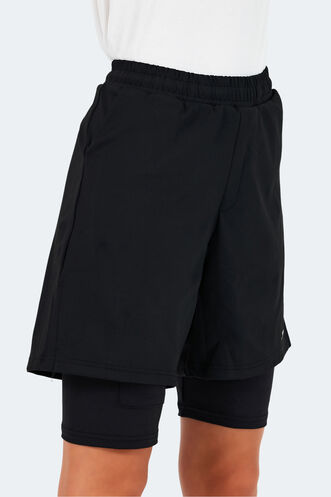 Slazenger SABLE K Kadın Şort Siyah - Thumbnail