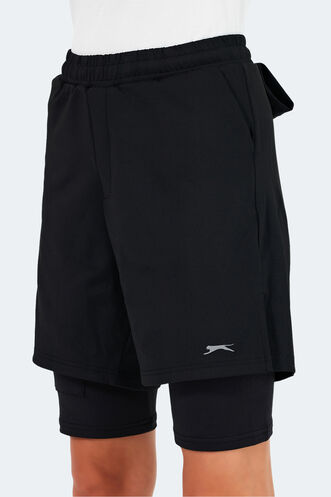 Slazenger SABLE K Kadın Şort Siyah - Thumbnail