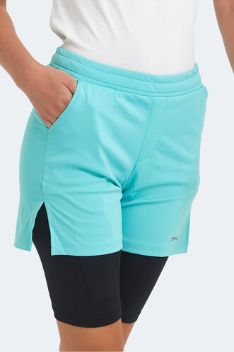 Slazenger SABLE K Women's Shorts Turquoise - Thumbnail