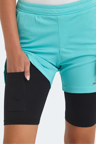 Slazenger SABLE K Women's Shorts Turquoise - Thumbnail