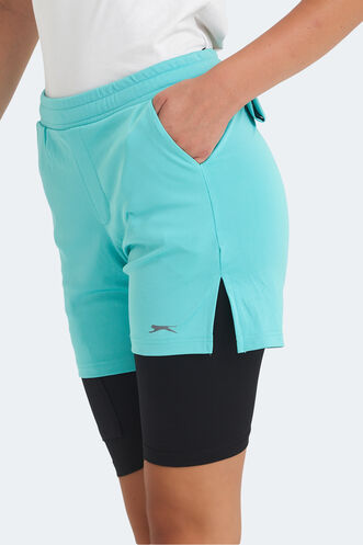 Slazenger SABLE K Women's Shorts Turquoise - Thumbnail