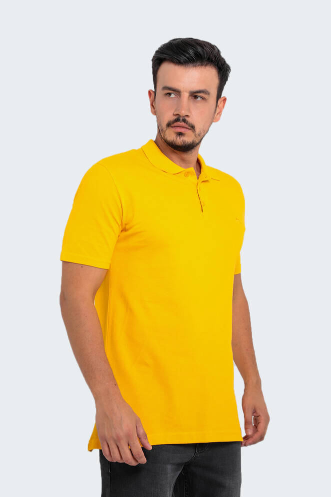 Slazenger SALVATOR Büyük Beden Erkek Polo T-Shirt Hardal