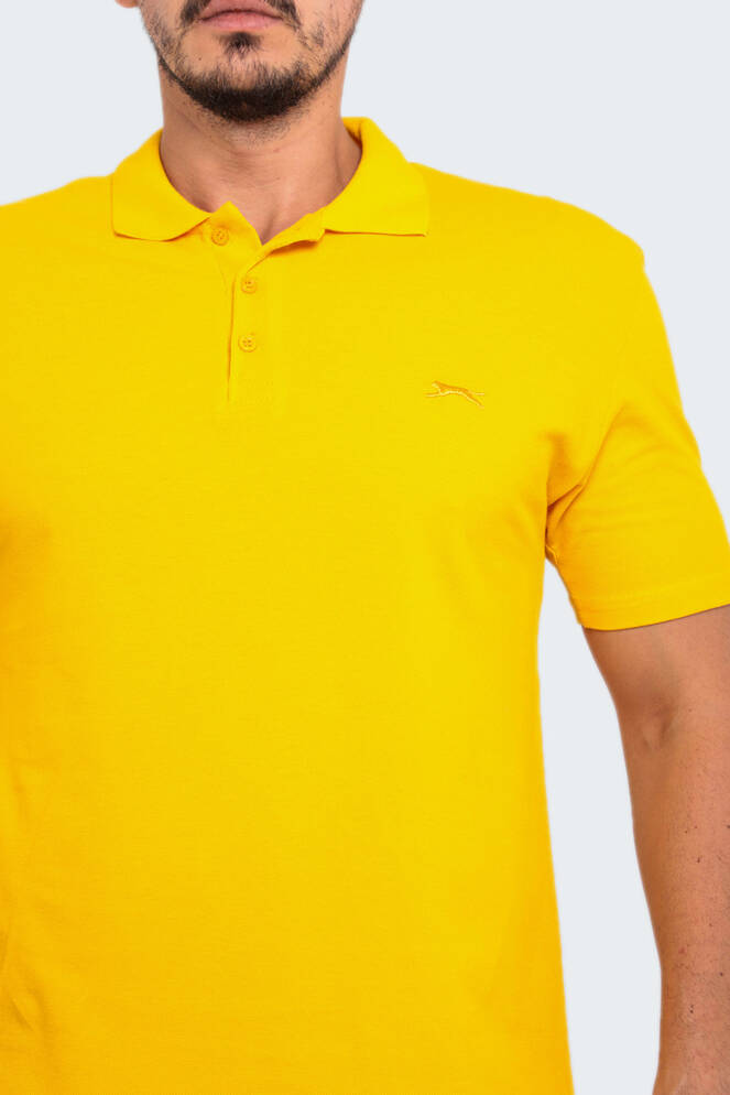 Slazenger SALVATOR Büyük Beden Erkek Polo T-Shirt Hardal