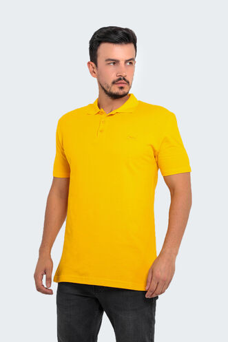 Slazenger SALVATOR Büyük Beden Erkek Polo T-Shirt Hardal - Thumbnail