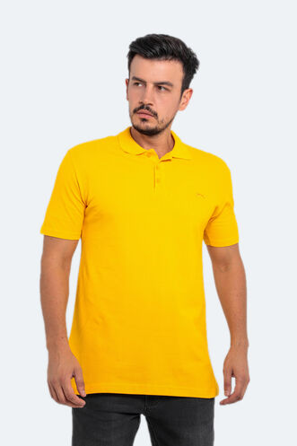 Slazenger SALVATOR Büyük Beden Erkek Polo T-Shirt Hardal - Thumbnail