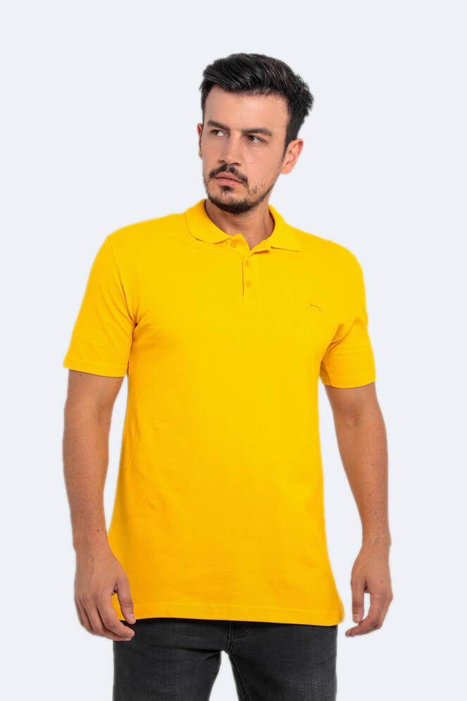Slazenger SALVATOR Büyük Beden Erkek Polo T-Shirt Hardal