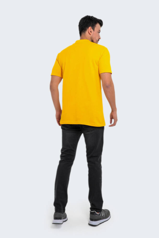 Slazenger SALVATOR Büyük Beden Erkek Polo T-Shirt Hardal