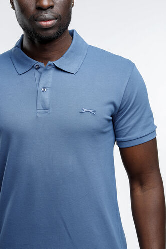 Slazenger SALVATOR Erkek Kısa Kollu T-Shirt Indigo - Thumbnail