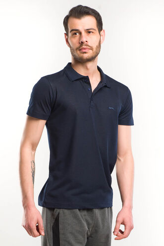 Slazenger SALVATOR Men's Short Sleeve T-Shirt Navy - Thumbnail