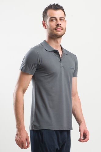 Slazenger SALVATOR Men's Short Sleeve T-Shirt Anthracite - Thumbnail