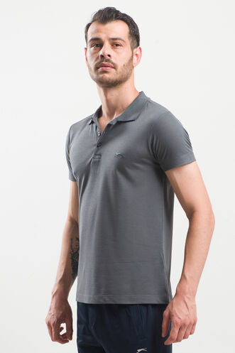 Slazenger SALVATOR Men's Short Sleeve T-Shirt Anthracite - Thumbnail