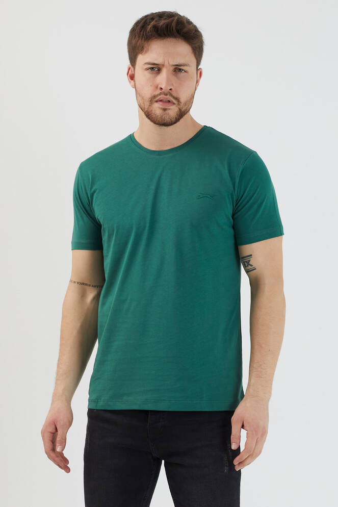 Slazenger SANDER KTN Men's Short Sleeve T-Shirt Dark Green