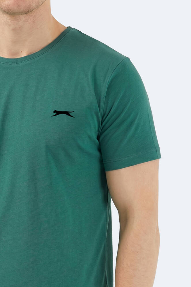 Slazenger SANDER KTN Men's Short Sleeve T-Shirt Dark Green