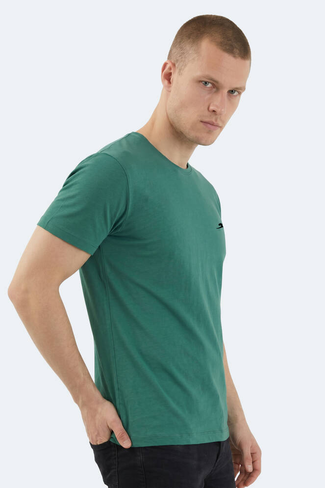 Slazenger SANDER KTN Men's Short Sleeve T-Shirt Dark Green