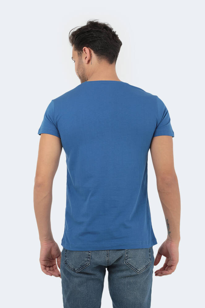 Slazenger SANDER Men's Short Sleeve T-Shirt Indigo