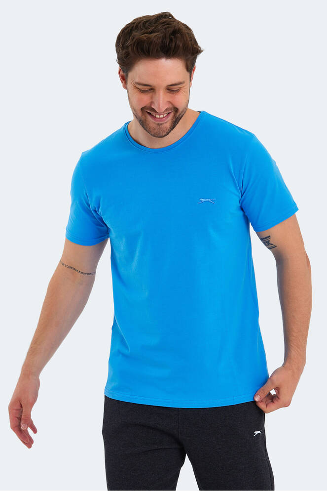 Slazenger SANNI Erkek Kısa Kollu T-Shirt Mavi