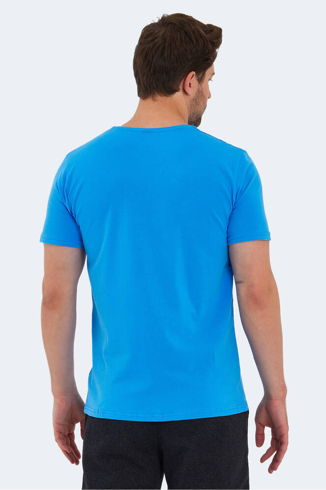Slazenger SANNI Erkek Kısa Kollu T-Shirt Mavi