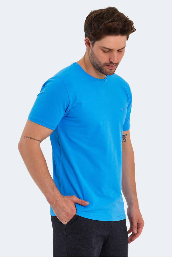 Slazenger SANNI Erkek Kısa Kollu T-Shirt Mavi