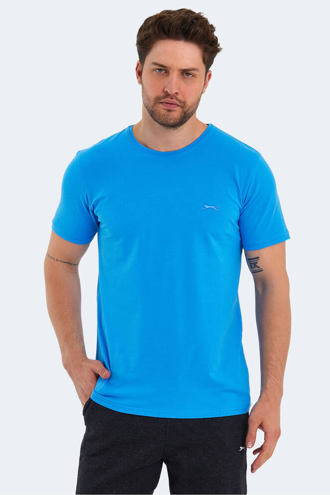 Slazenger SANNI Erkek Kısa Kollu T-Shirt Mavi